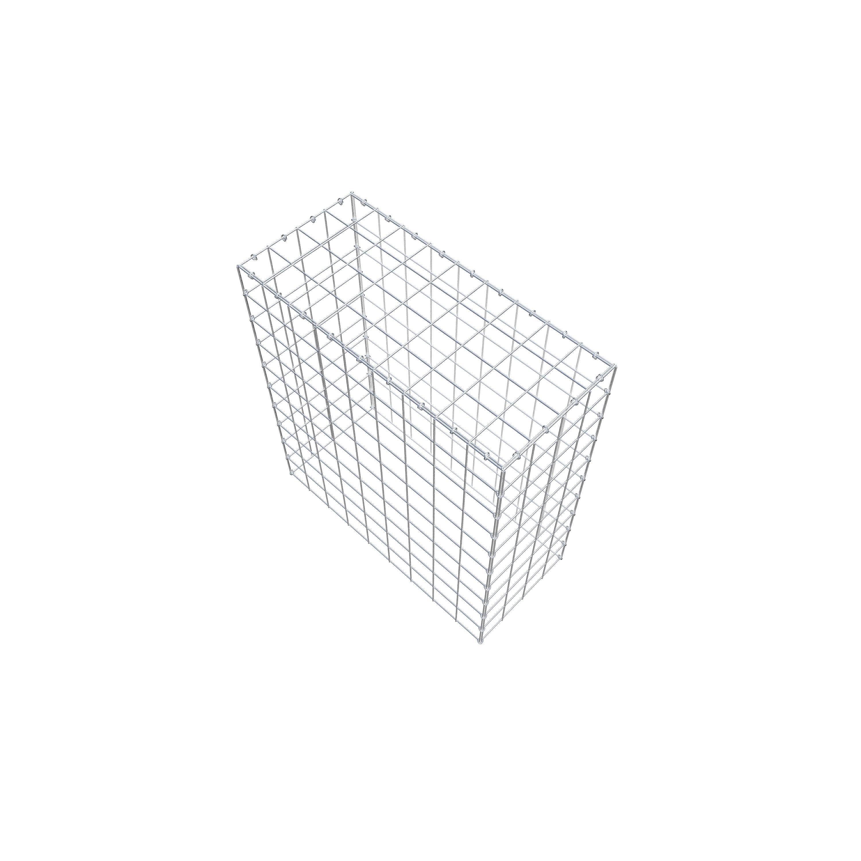 Mounted gabion type 3 100 cm x 90 cm x 40 cm (L x H x D), mesh size 10 cm x 10 cm, C-ring