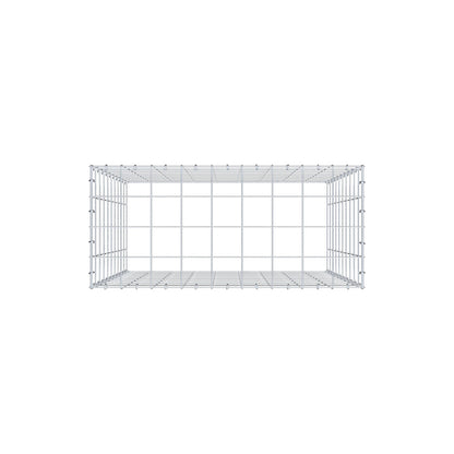 Gabbione aggiuntivo di tipo 3 100 cm x 90 cm x 40 cm (L x H x P), maglia 10 cm x 10 cm, anello a C