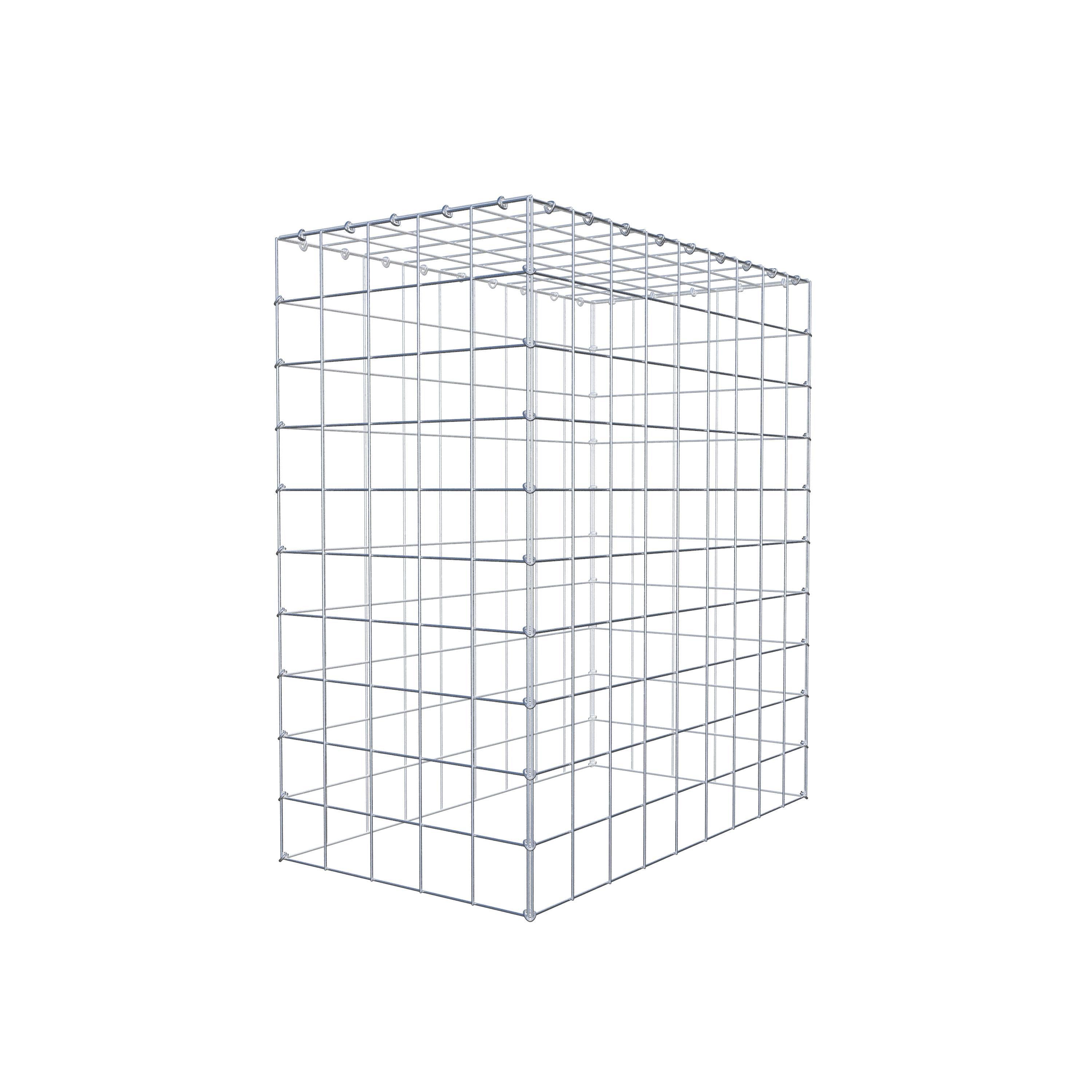 Mounted gabion type 3 100 cm x 90 cm x 50 cm (L x H x D), mesh size 10 cm x 10 cm, C-ring