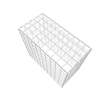 Monteret gabion type 3 100 cm x 90 cm x 50 cm (L x H x D), maskestørrelse 10 cm x 10 cm, C-ring