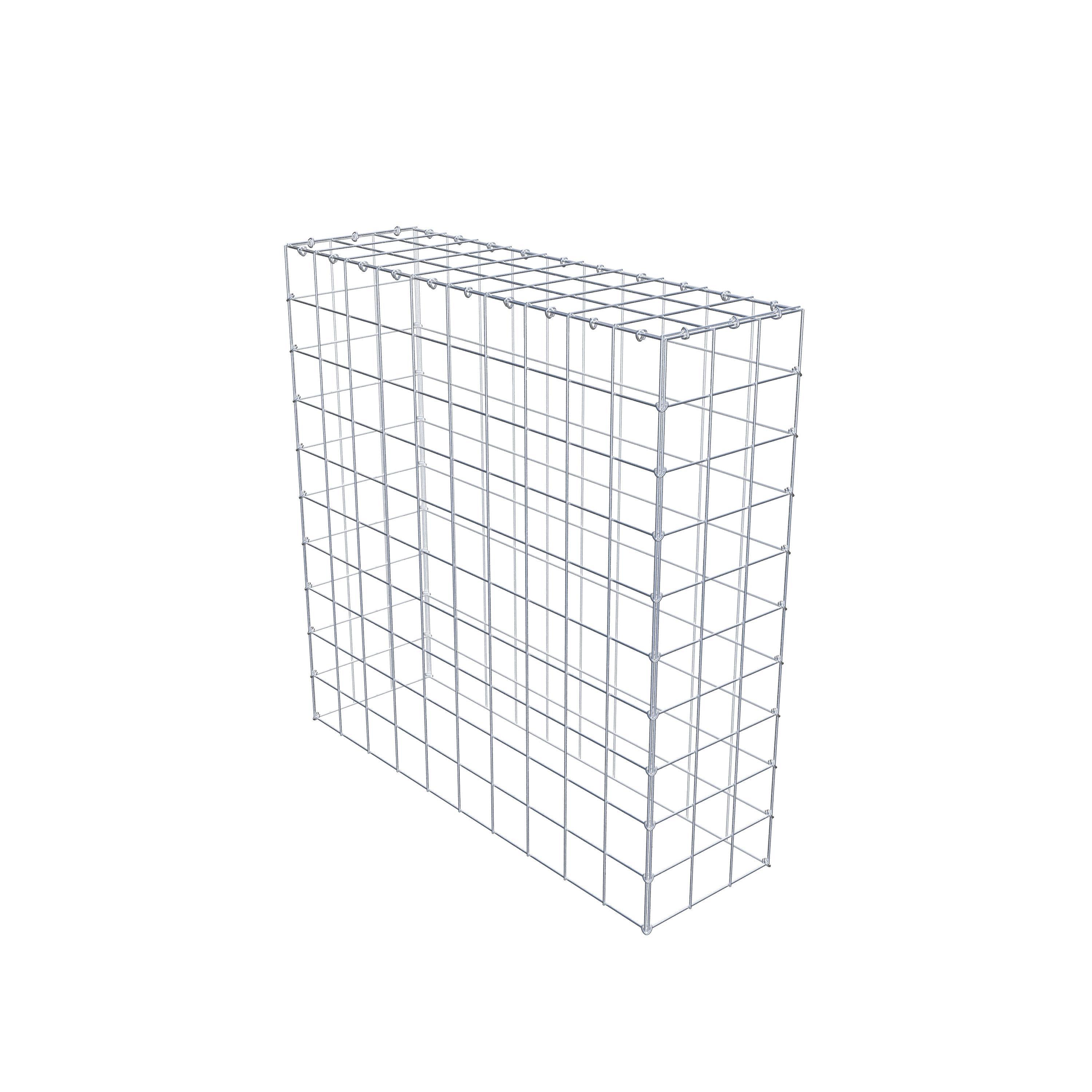 Mounted gabion type 3 100 cm x 100 cm x 30 cm (L x H x D), mesh size 10 cm x 10 cm, C-ring