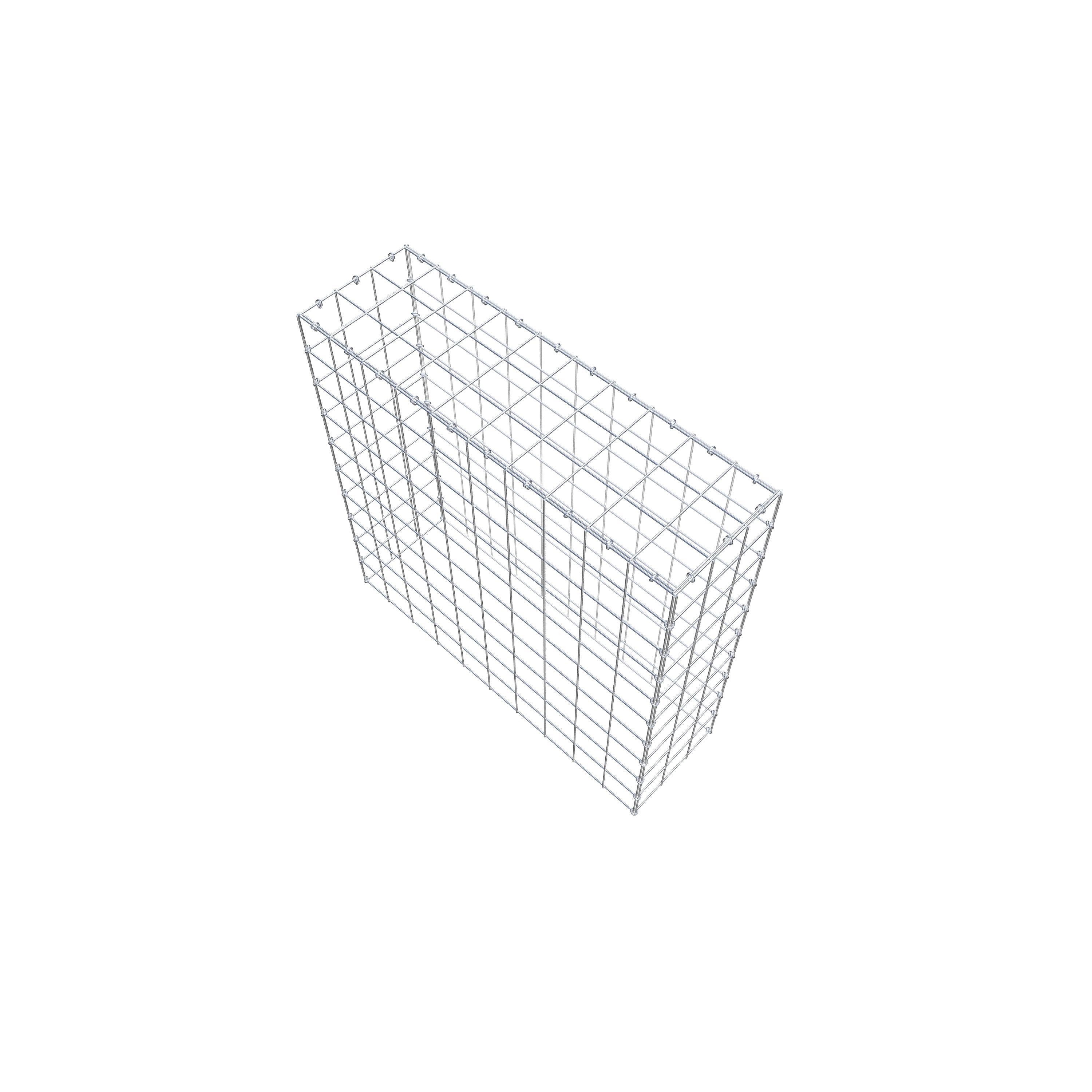 Mounted gabion type 3 100 cm x 100 cm x 30 cm (L x H x D), mesh size 10 cm x 10 cm, C-ring