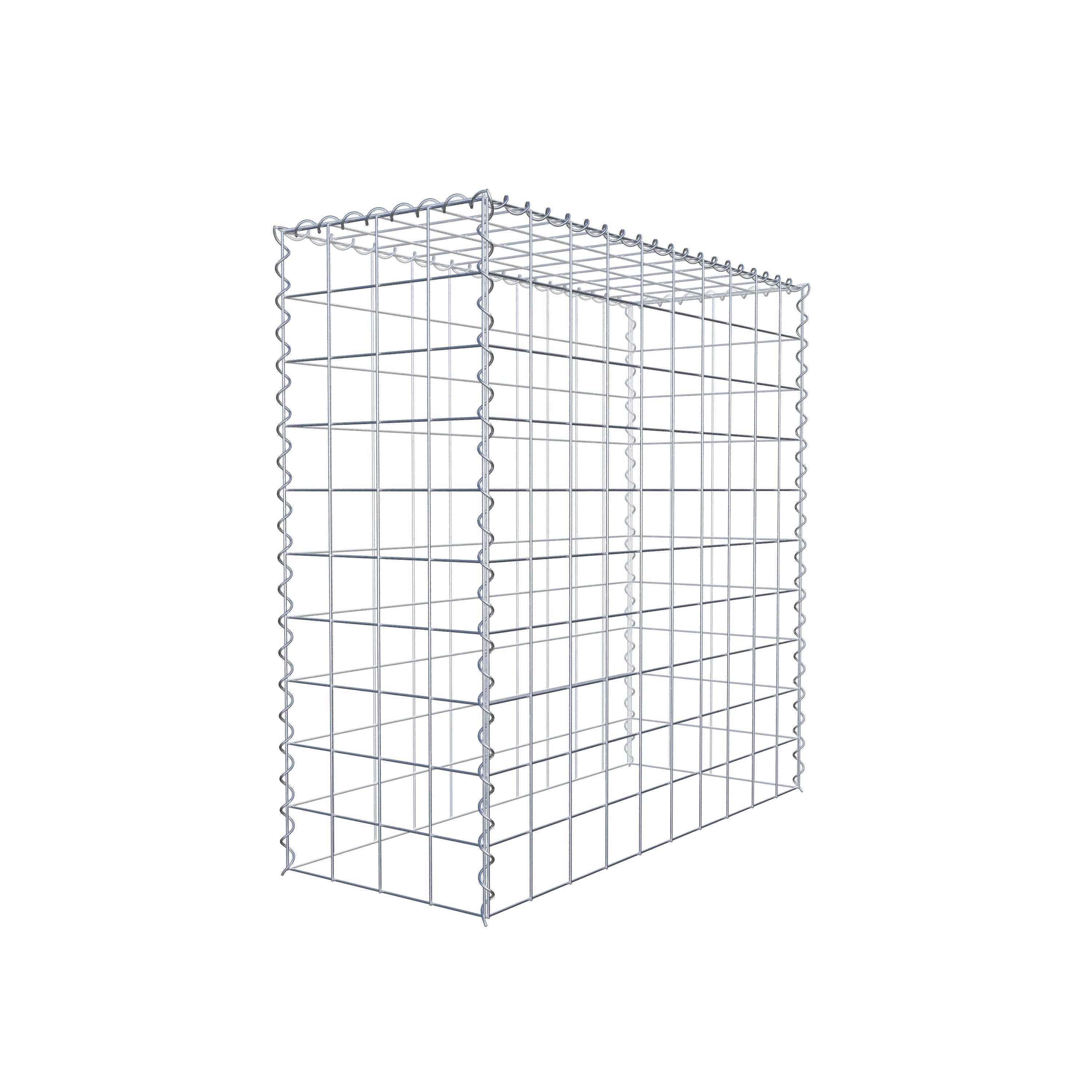 Gabião Tipo 3 100 cm x 100 cm x 40 cm (C x A x P), malhagem 10 cm x 10 cm, espiral