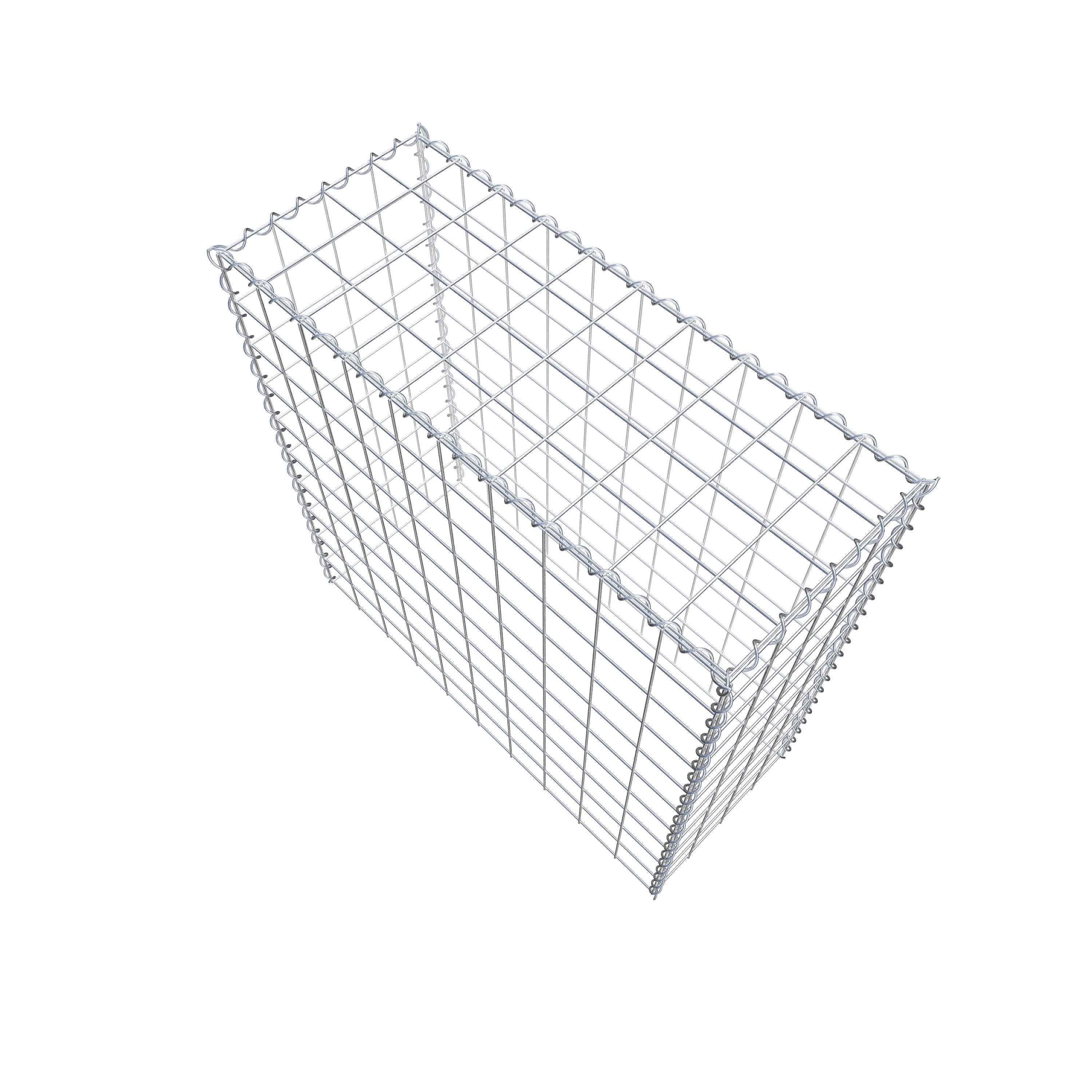 Opvokset gabion type 3 100 cm x 100 cm x 40 cm (L x H x D), maskestørrelse 10 cm x 10 cm, spiral