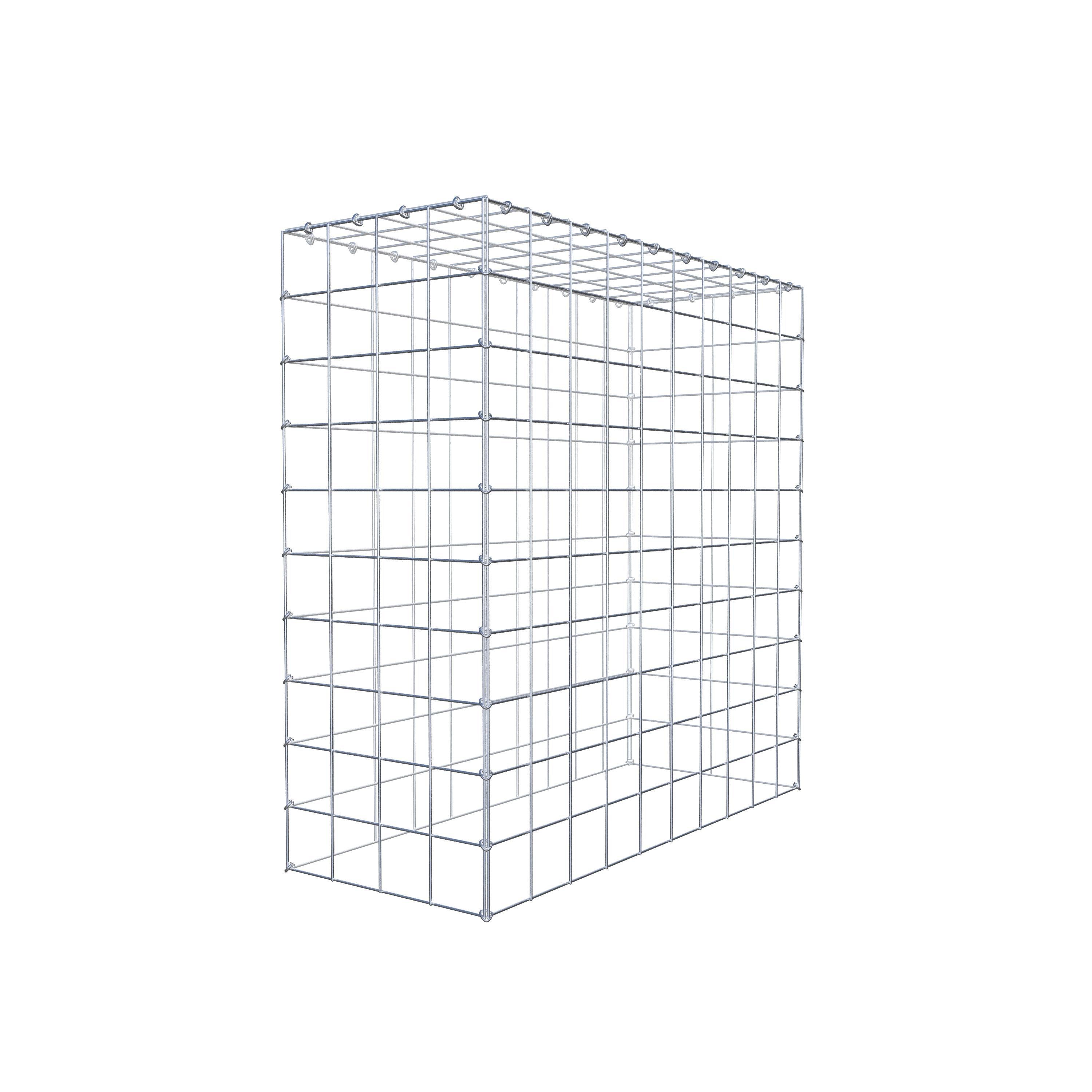 Mounted gabion type 3 100 cm x 100 cm x 40 cm (L x H x D), mesh size 10 cm x 10 cm, C-ring