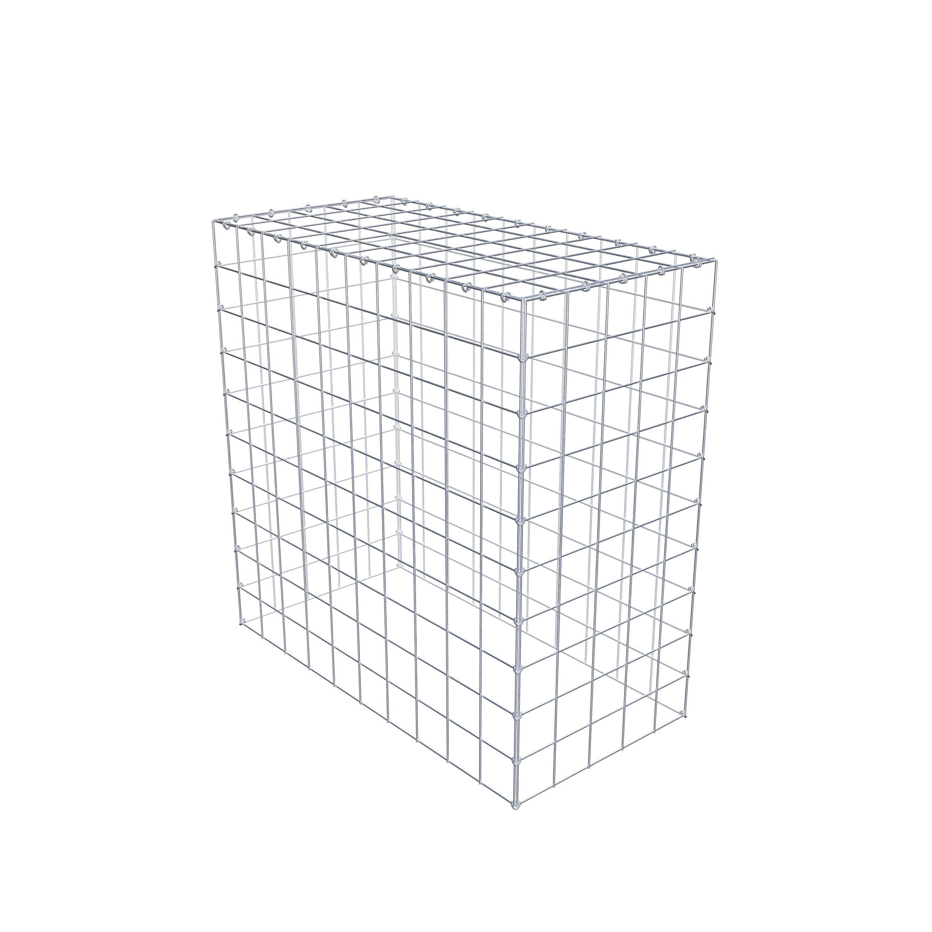 Mounted gabion type 3 100 cm x 100 cm x 50 cm (L x H x D), mesh size 10 cm x 10 cm, C-ring