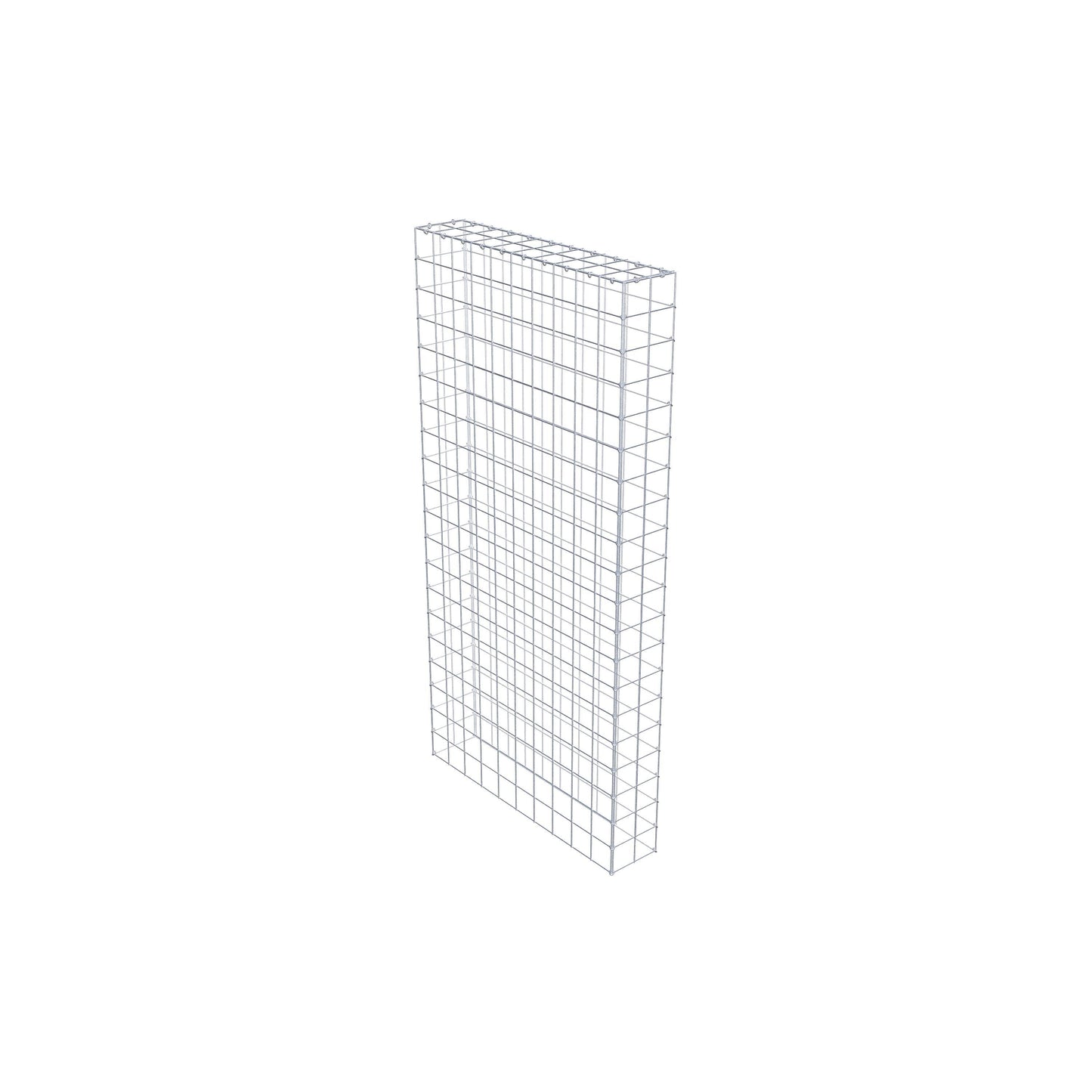 Monteret gabion type 3 200 cm x 100 cm x 20 cm (L x H x D), maskestørrelse 10 cm x 10 cm, C-ring