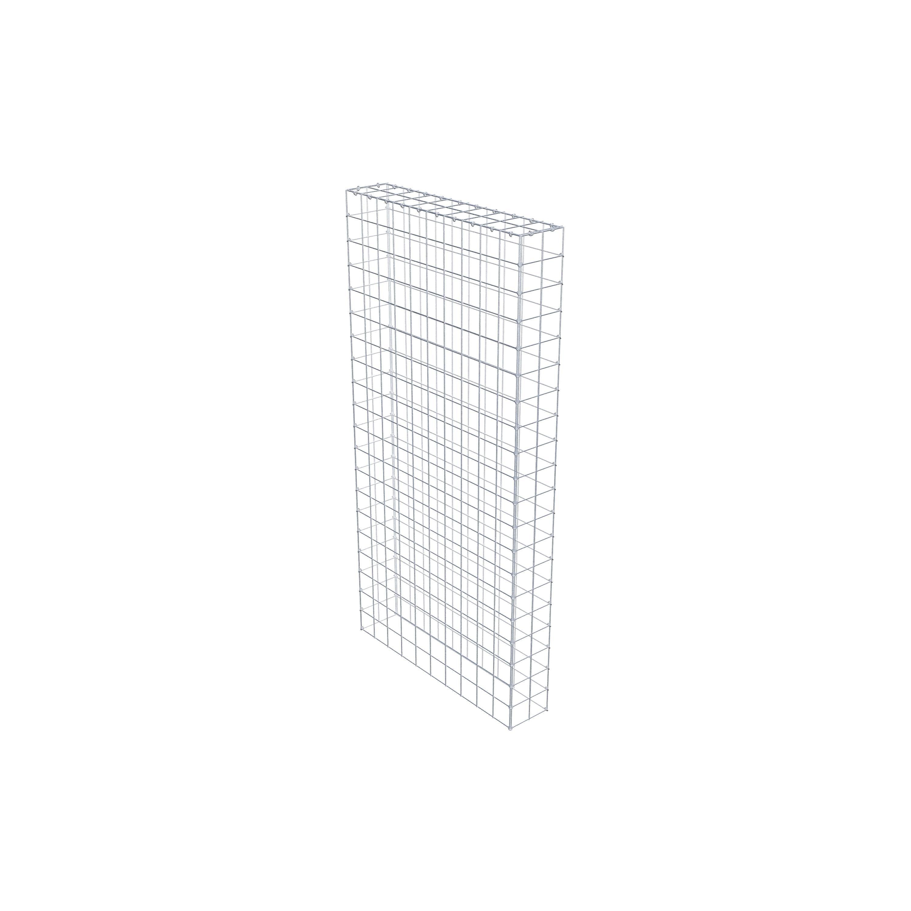 Monteret gabion type 3 200 cm x 100 cm x 20 cm (L x H x D), maskestørrelse 10 cm x 10 cm, C-ring