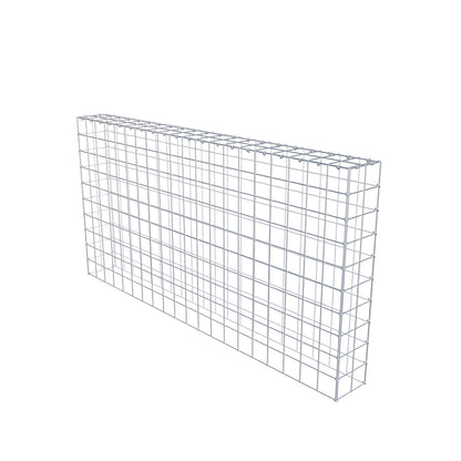 Monteret gabion type 3 200 cm x 100 cm x 20 cm (L x H x D), maskestørrelse 10 cm x 10 cm, C-ring