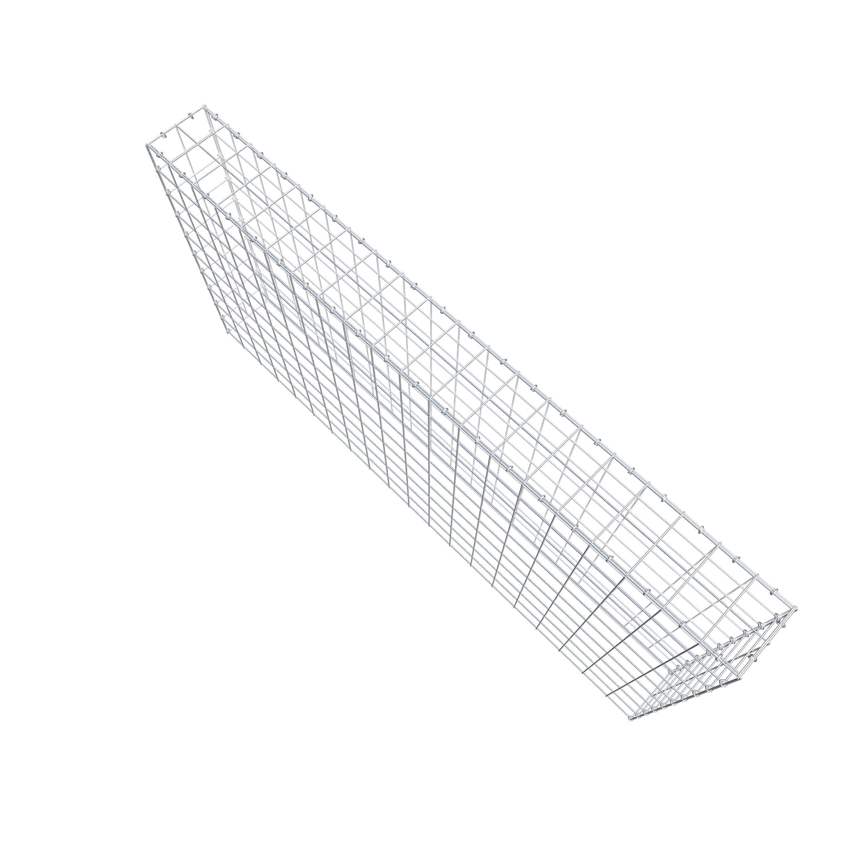 Mounted gabion type 3 200 cm x 100 cm x 20 cm (L x H x D), mesh size 10 cm x 10 cm, C-ring