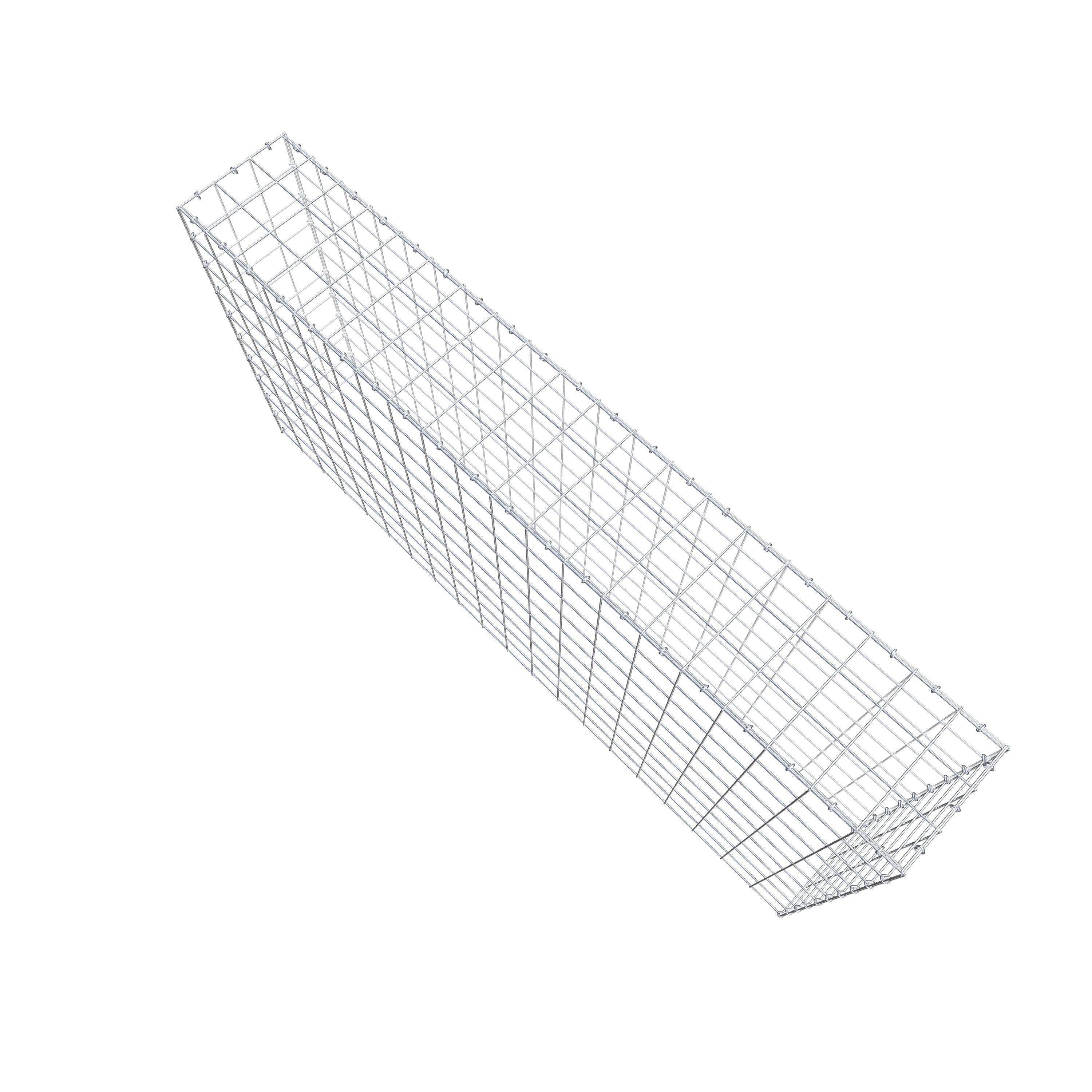 Mounted gabion type 3 200 cm x 100 cm x 30 cm (L x H x D), mesh size 10 cm x 10 cm, C-ring