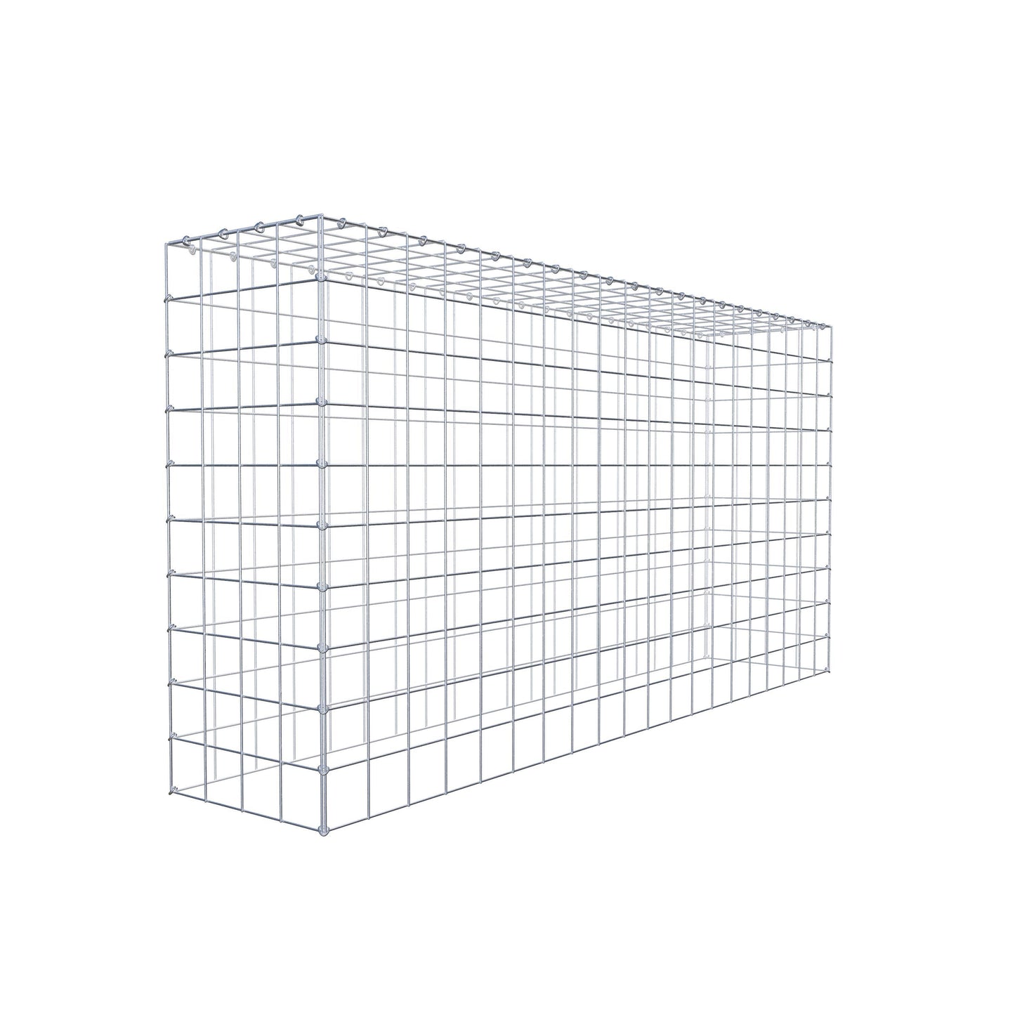 Fourche rapportée type 3 200 cm x 100 cm x 40 cm (L x H x P), mailles 10 cm x 10 cm, anneau en C