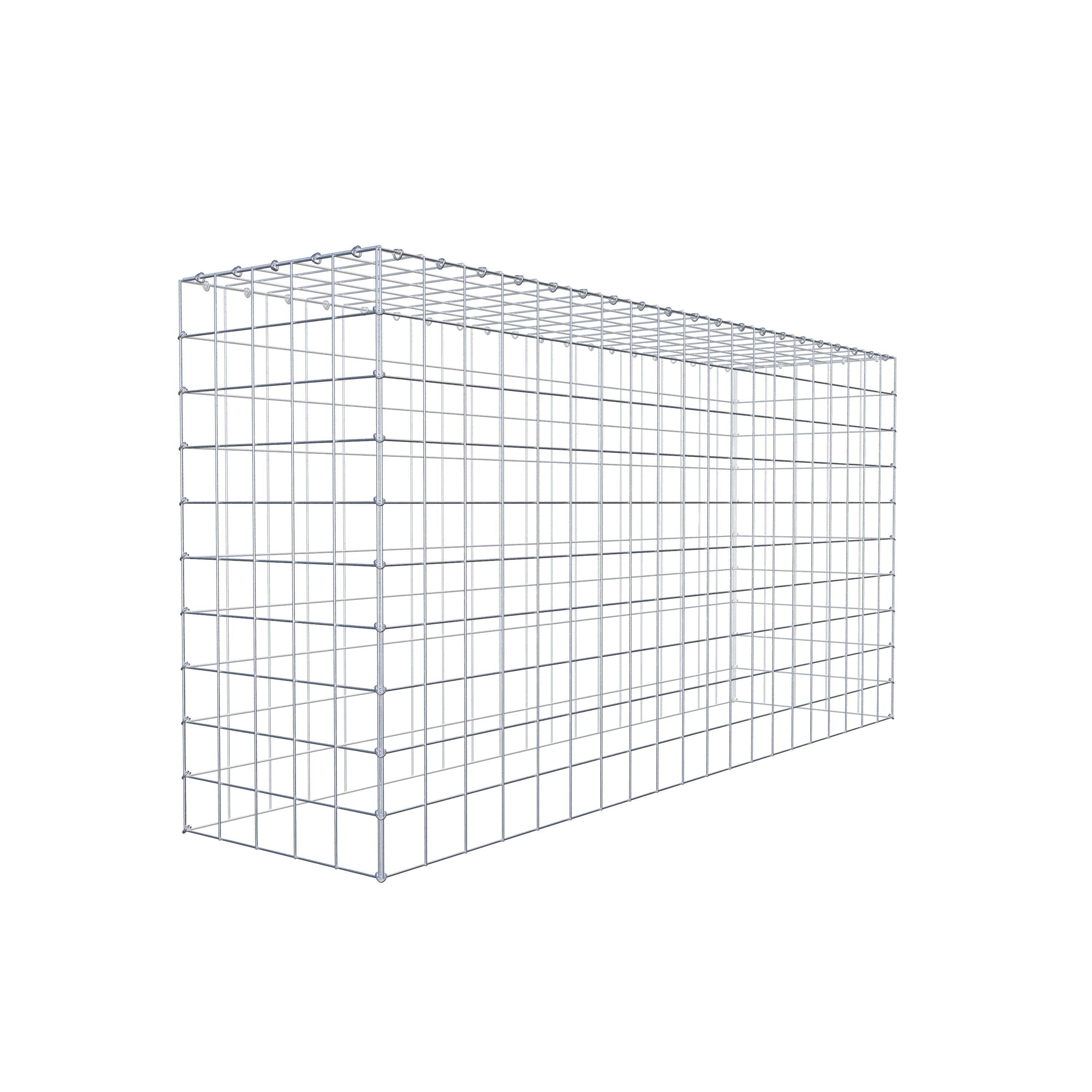 Mounted gabion type 3 200 cm x 100 cm x 50 cm (L x H x D), mesh size 10 cm x 10 cm, C-ring