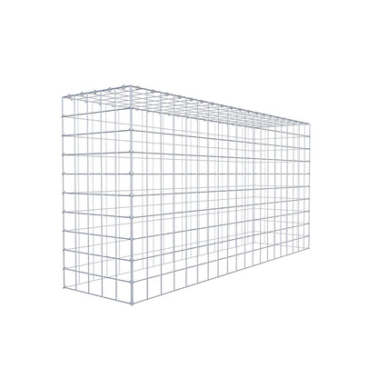 Monteret gabion type 3 200 cm x 100 cm x 50 cm (L x H x D), maskestørrelse 10 cm x 10 cm, C-ring