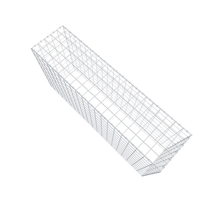 Monteret gabion type 3 200 cm x 100 cm x 50 cm (L x H x D), maskestørrelse 10 cm x 10 cm, C-ring