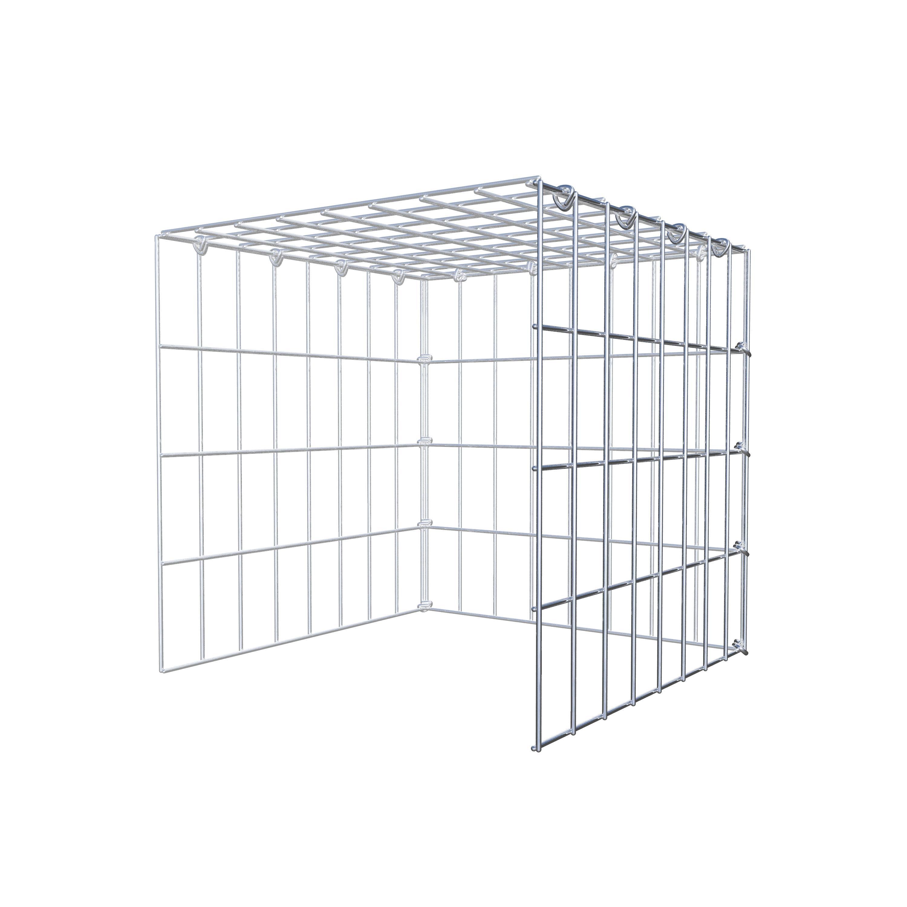 Monteret gabion type 4 40 cm x 40 cm x 40 cm (L x H x D), maskestørrelse 5 cm x 10 cm, C-ring