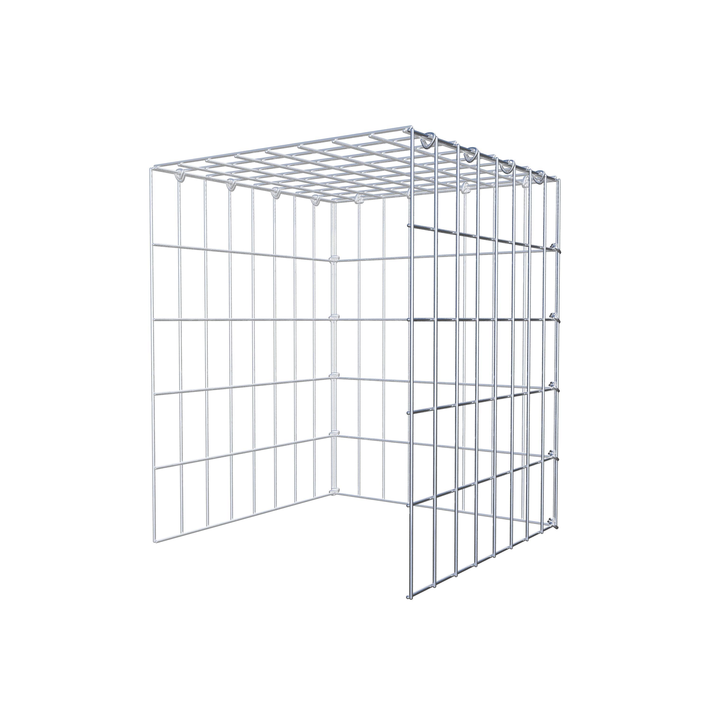 Mounted gabion type 4 50 cm x 40 cm x 40 cm (L x H x D), mesh size 5 cm x 10 cm, C-ring