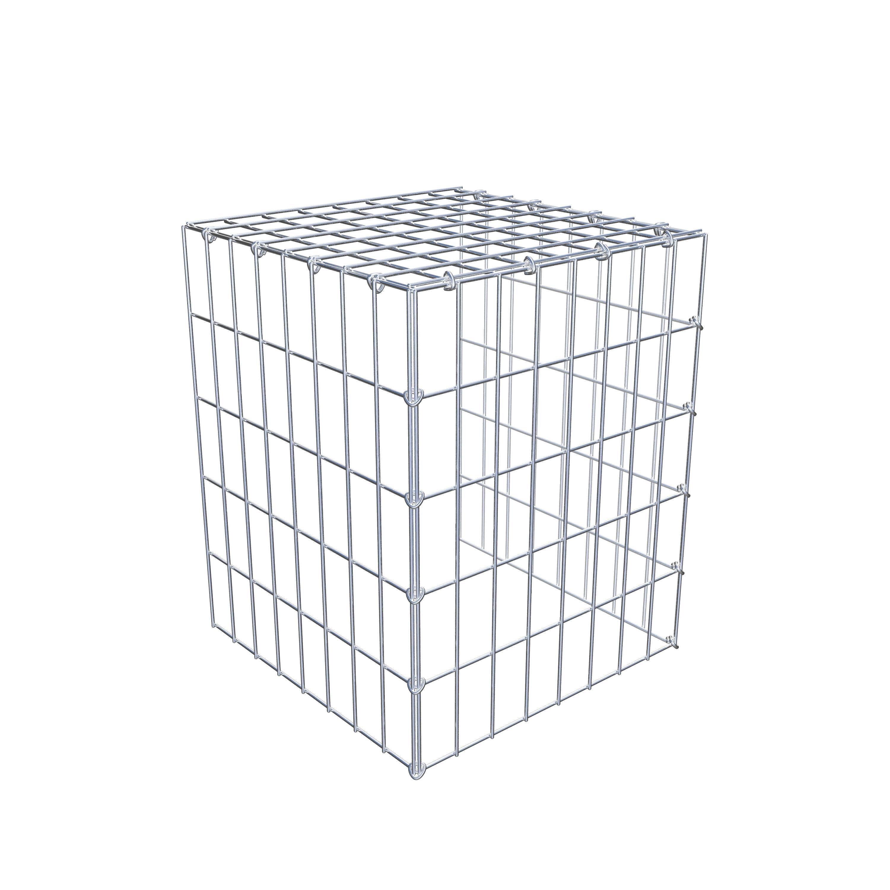 Mounted gabion type 4 50 cm x 40 cm x 40 cm (L x H x D), mesh size 5 cm x 10 cm, C-ring