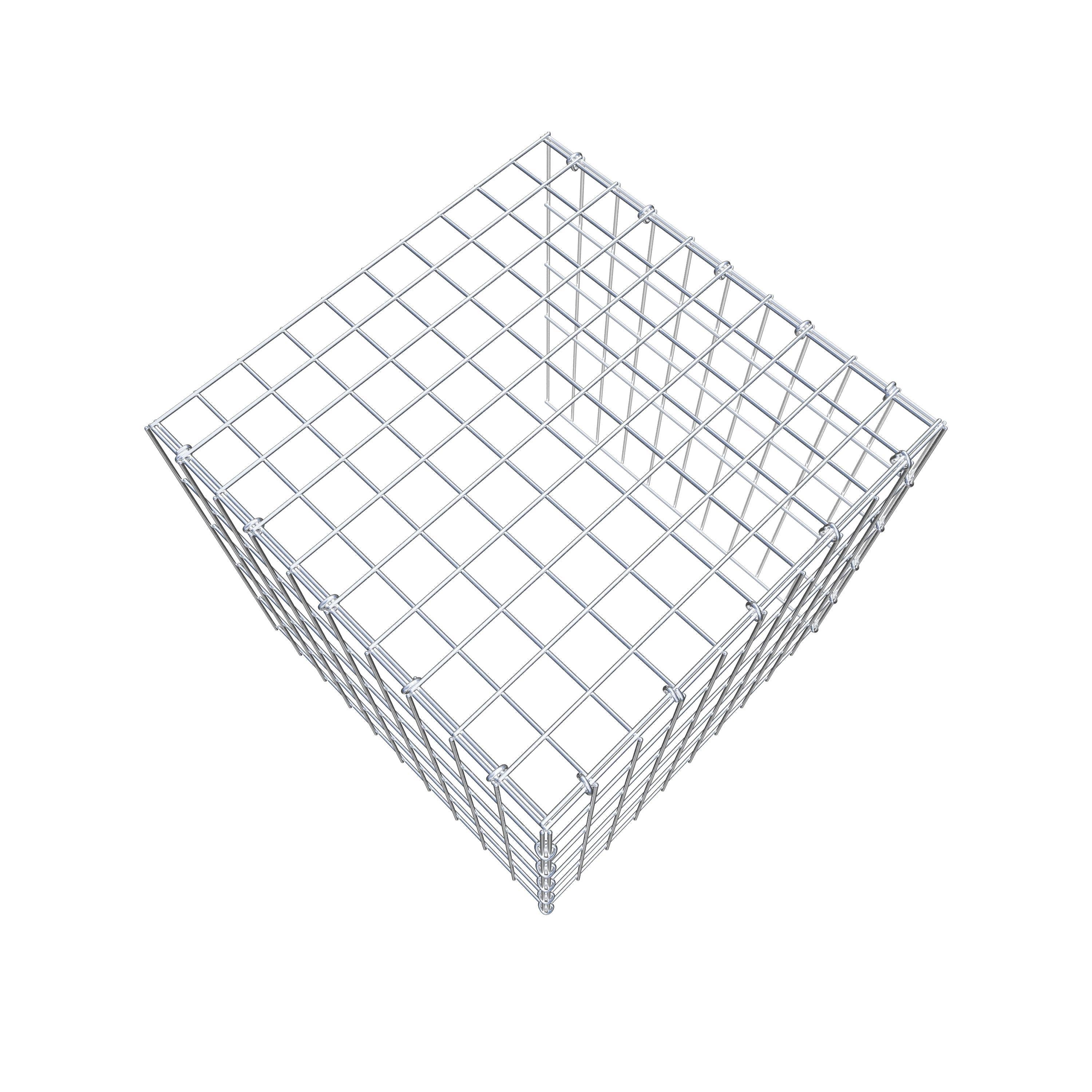 Extra gabion typ 4 50 cm x 50 cm x 50 cm (L x H x D), maskstorlek 5 cm x 10 cm, C-ring