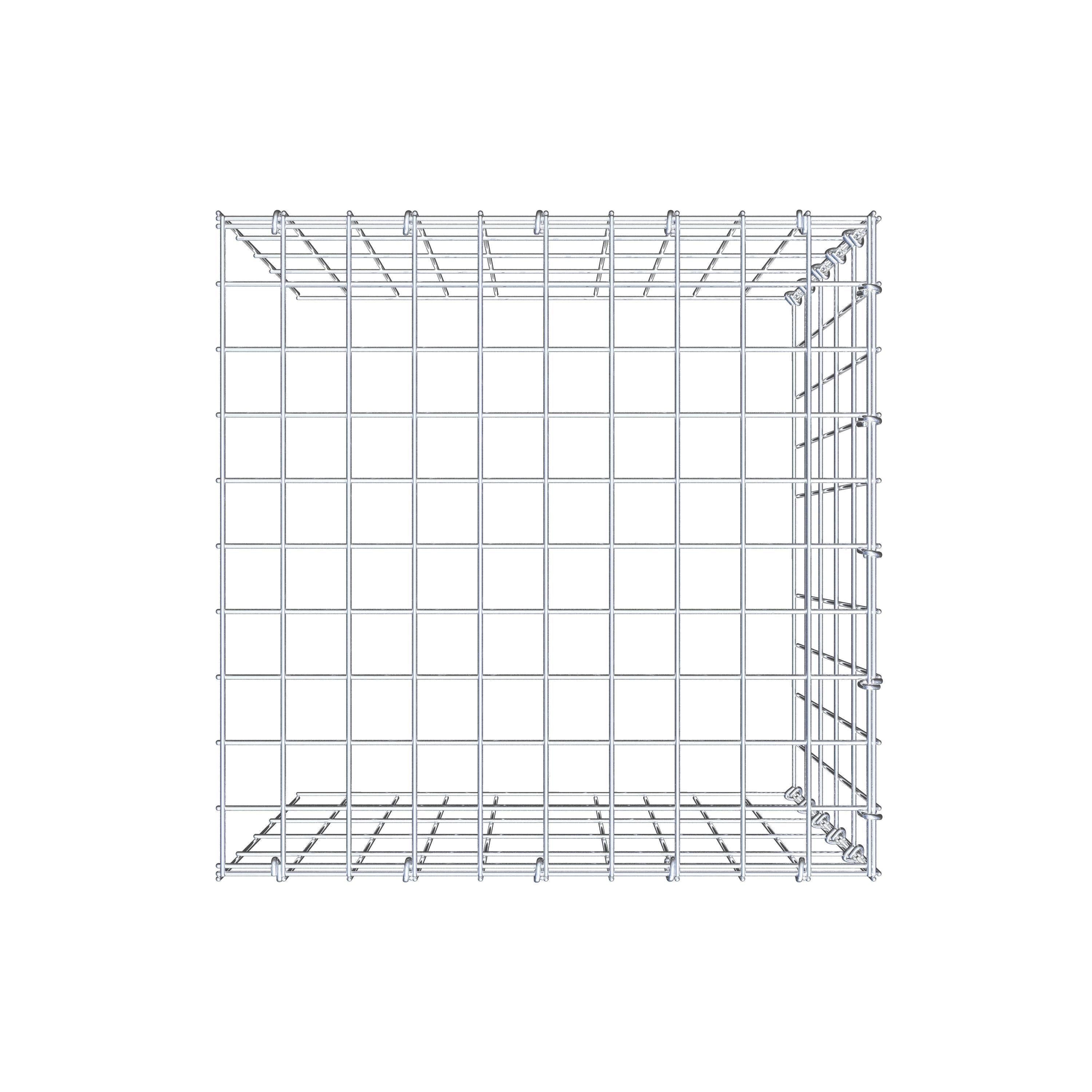 Extra gabion typ 4 50 cm x 50 cm x 50 cm (L x H x D), maskstorlek 5 cm x 10 cm, C-ring