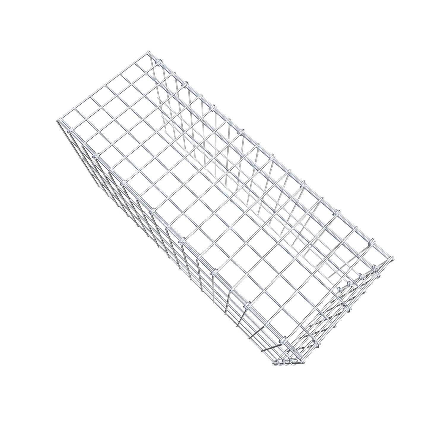Anbaugabione Typ 4 80 cm x 40 cm x 30 cm (L x H x T), Maschenweite 5 cm x 10 cm, C-Ring