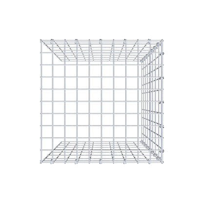 Mounted gabion type 4 80 cm x 50 cm x 50 cm (L x H x D), mesh size 5 cm x 10 cm, C-ring