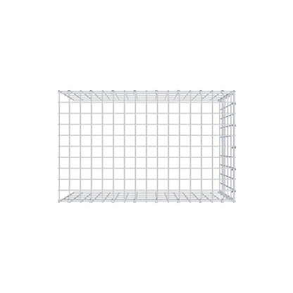 Mounted gabion type 4 80 cm x 50 cm x 50 cm (L x H x D), mesh size 5 cm x 10 cm, C-ring
