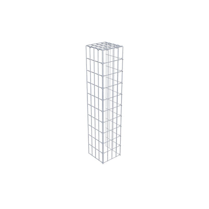 Gabião tipo 4 100 cm x 20 cm x 20 cm (C x A x P), malhagem 5 cm x 10 cm, anel C