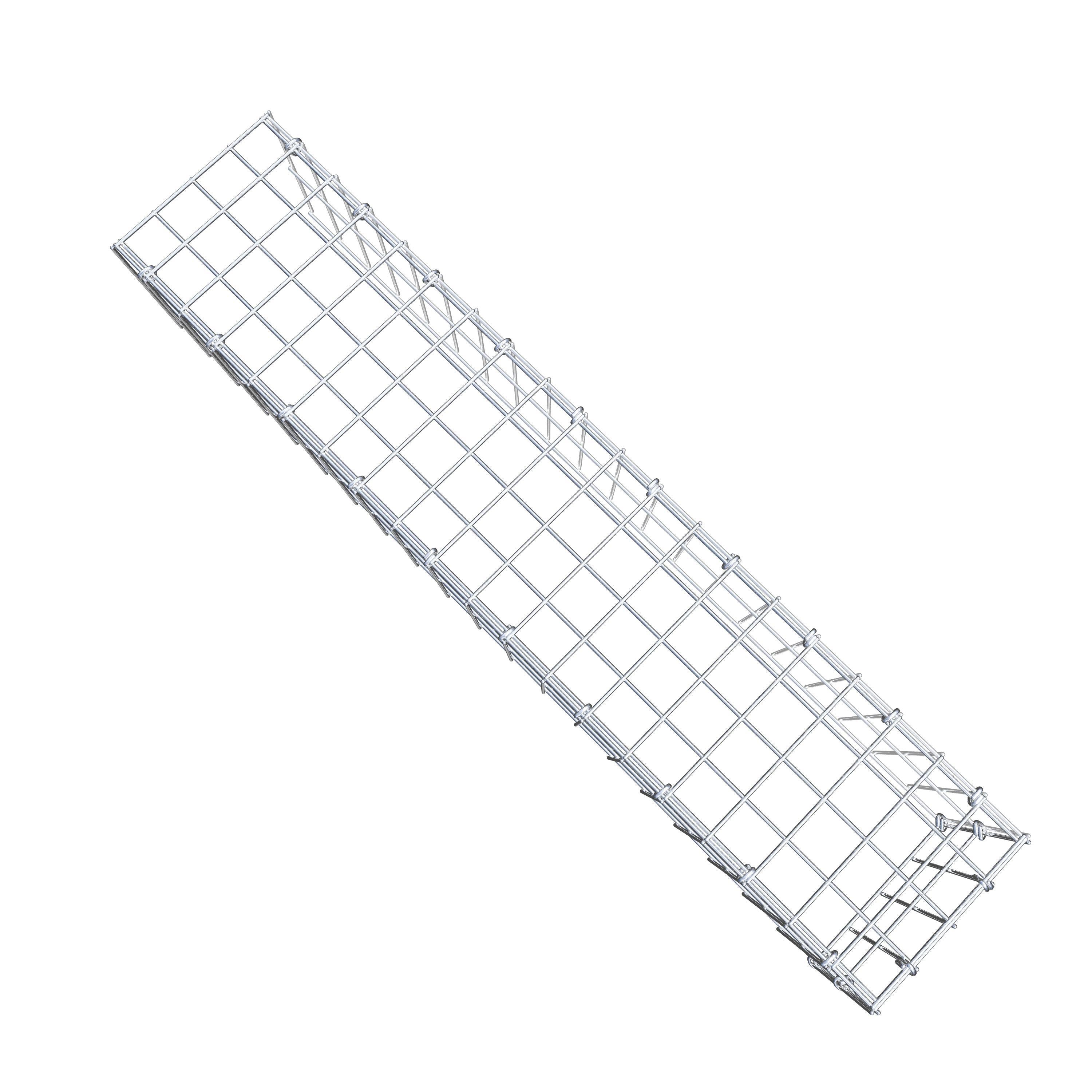 Extra gabion typ 4 100 cm x 20 cm x 20 cm (L x H x D), maskstorlek 5 cm x 10 cm, C-ring