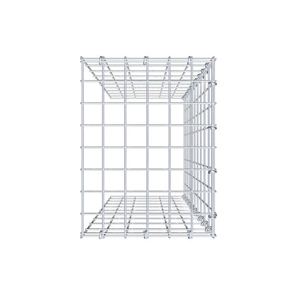 Mounted gabion type 4 100 cm x 30 cm x 40 cm (L x H x D), mesh size 5 cm x 10 cm, C-ring