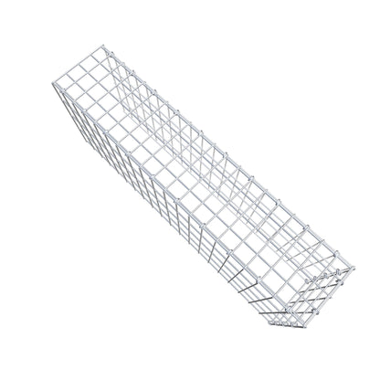 Mounted gabion type 4 100 cm x 40 cm x 20 cm (L x H x D), mesh size 5 cm x 10 cm, C-ring