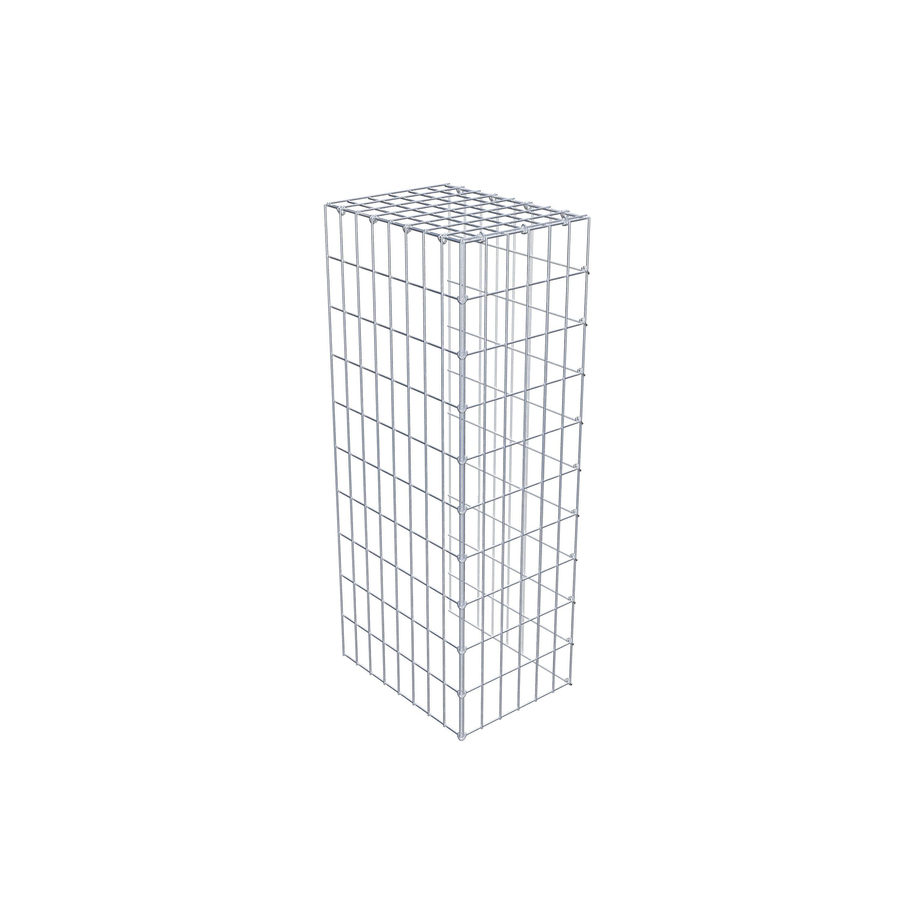 Mounted gabion type 4 100 cm x 40 cm x 30 cm (L x H x D), mesh size 5 cm x 10 cm, C-ring