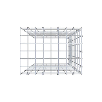 Mounted gabion type 4 100 cm x 40 cm x 30 cm (L x H x D), mesh size 5 cm x 10 cm, C-ring