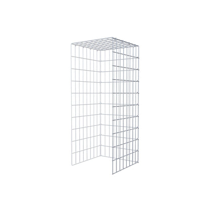 Mounted gabion type 4 100 cm x 40 cm x 40 cm (L x H x D), mesh size 5 cm x 10 cm, C-ring