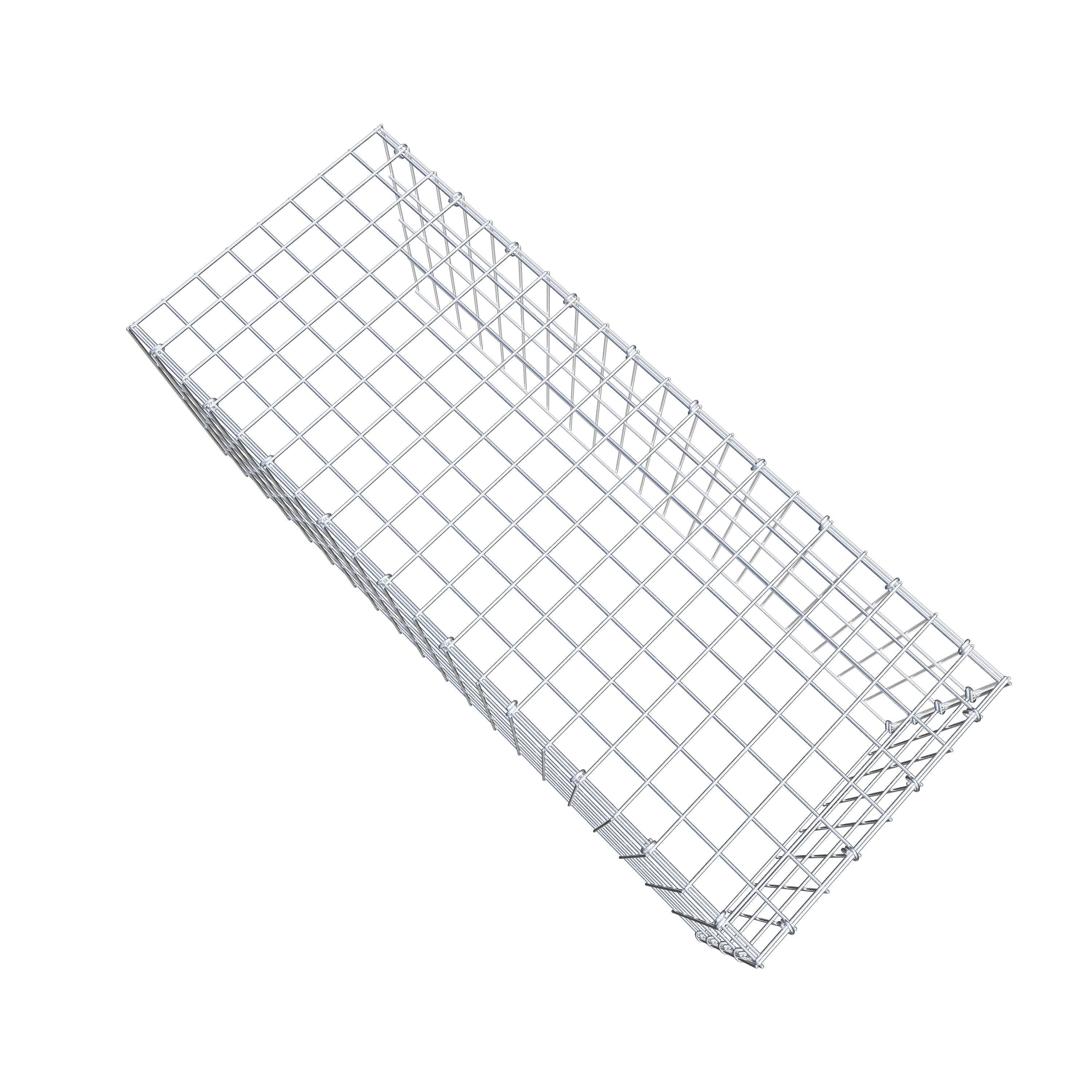 Mounted gabion type 4 100 cm x 40 cm x 40 cm (L x H x D), mesh size 5 cm x 10 cm, C-ring