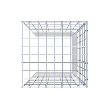 Mounted gabion type 4 100 cm x 40 cm x 40 cm (L x H x D), mesh size 5 cm x 10 cm, C-ring