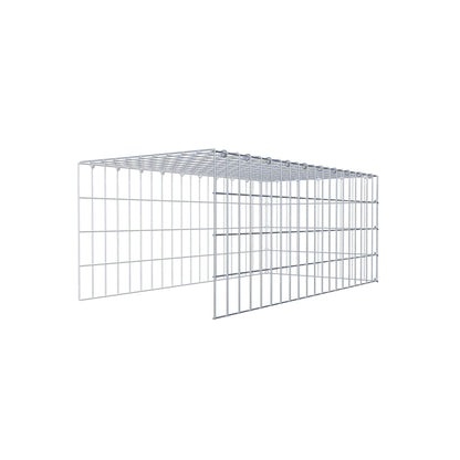 Fourche rapportée type 4 100 cm x 40 cm x 50 cm (L x H x P), mailles 5 cm x 10 cm, anneau C