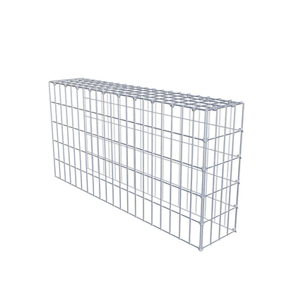 Mounted gabion type 4 100 cm x 50 cm x 20 cm (L x H x D), mesh size 5 cm x 10 cm, C-ring