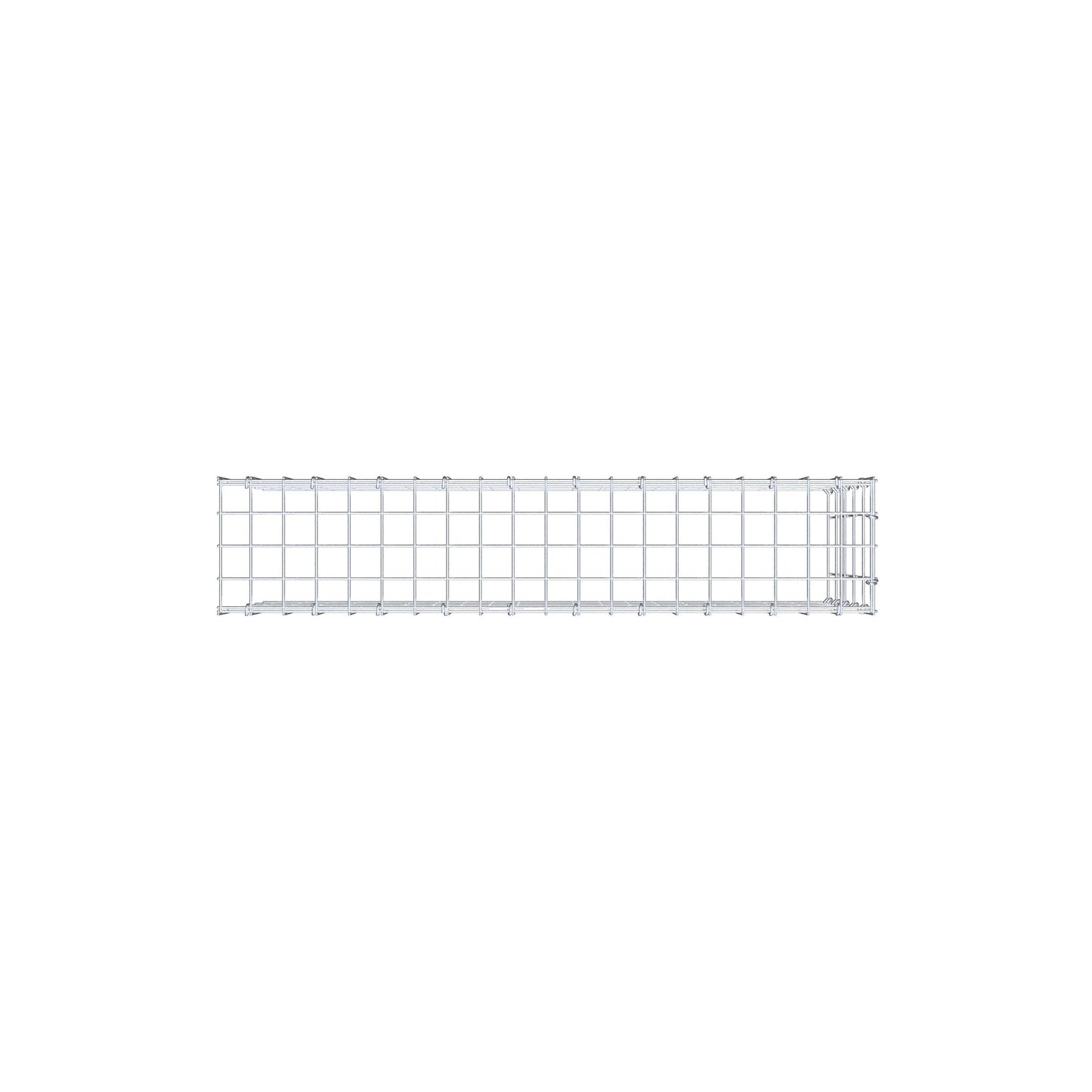 Mounted gabion type 4 100 cm x 50 cm x 20 cm (L x H x D), mesh size 5 cm x 10 cm, C-ring
