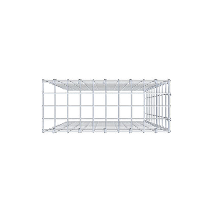 Mounted gabion type 4 100 cm x 50 cm x 20 cm (L x H x D), mesh size 5 cm x 10 cm, C-ring
