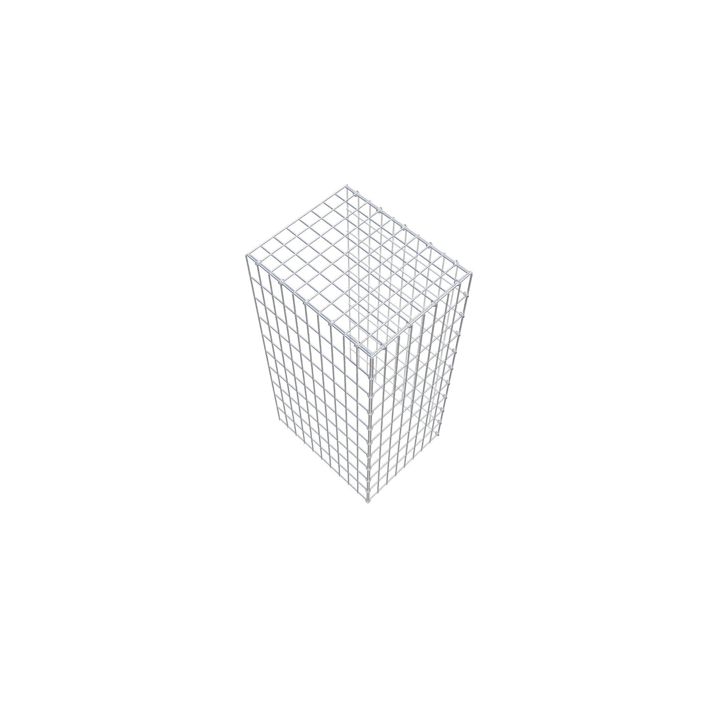 Gavión complementario de tipo 4 100 cm x 50 cm x 40 cm (largo x alto x fondo), malla 5 cm x 10 cm, anillo en C