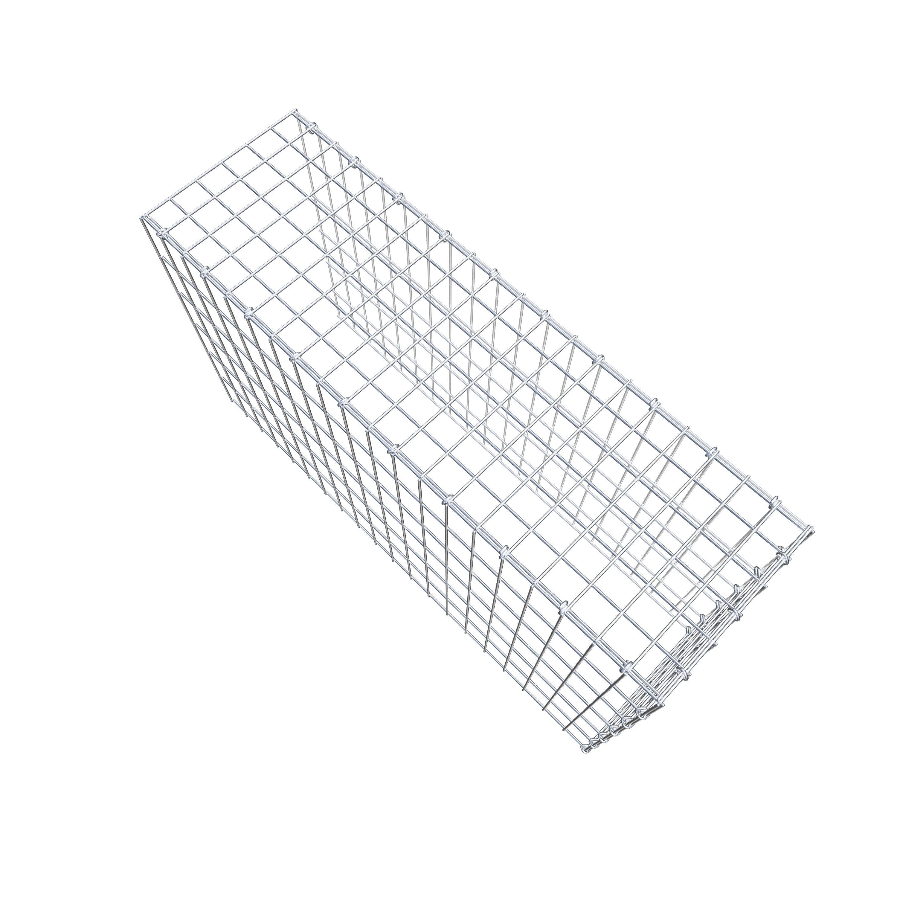 Mounted gabion type 4 100 cm x 60 cm x 30 cm (L x H x D), mesh size 5 cm x 10 cm, C-ring