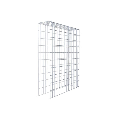 Mounted gabion type 4 100 cm x 80 cm x 20 cm (L x H x D), mesh size 5 cm x 10 cm, C-ring