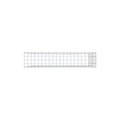 Mounted gabion type 4 100 cm x 80 cm x 20 cm (L x H x D), mesh size 5 cm x 10 cm, C-ring