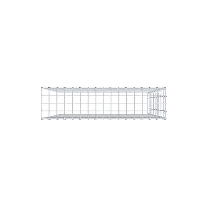 Mounted gabion type 4 100 cm x 80 cm x 20 cm (L x H x D), mesh size 5 cm x 10 cm, C-ring