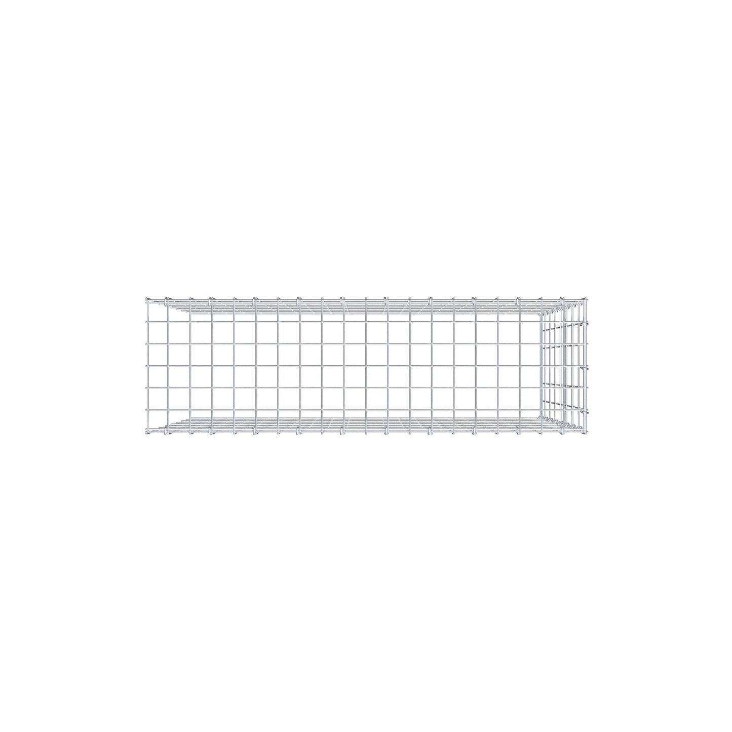 Extra gabion typ 4 100 cm x 80 cm x 30 cm (L x H x D), maskstorlek 5 cm x 10 cm, C-ring