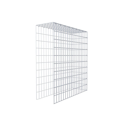 Mounted gabion type 4 100 cm x 90 cm x 30 cm (L x H x D), mesh size 5 cm x 10 cm, C-ring