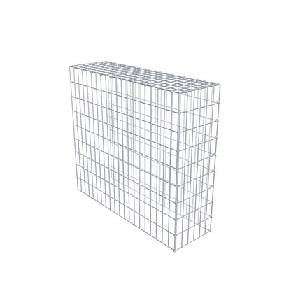 Mounted gabion type 4 100 cm x 90 cm x 30 cm (L x H x D), mesh size 5 cm x 10 cm, C-ring