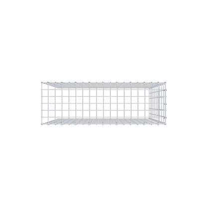 Mounted gabion type 4 100 cm x 90 cm x 30 cm (L x H x D), mesh size 5 cm x 10 cm, C-ring
