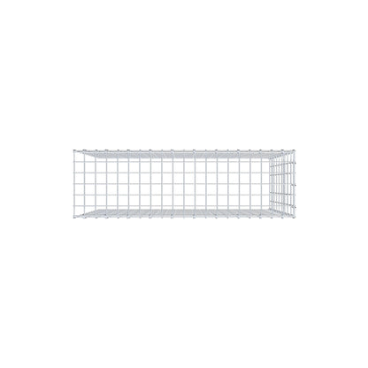 Mounted gabion type 4 100 cm x 90 cm x 30 cm (L x H x D), mesh size 5 cm x 10 cm, C-ring